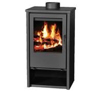 Poêle à bois Regina 9 kW - Design classique - Chauffage performant - Corps en acier - Sortie des fumées Ø150 mm