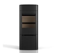 Poêle à bois Scan 65-1 | 6 kW Sans vitre latérale, noir