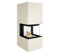 Poêle à bois Spartherm SEE Artemis 9,3 kW Magnolie, eboris 1300 ultra, Komplettsatz Elfenbein