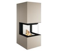 Poêle à bois Spartherm SEE Artemis 9,3 kW Perle, eboris 1300 ultra, Komplettsatz Elfenbein