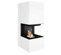 Poêle à bois Spartherm SEE Artemis 9,3 kW Weiss, eboris 1300 ultra, Komplettsatz Schwarz