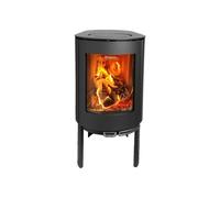 Poêle à bois sur pied Aduro Aduro 23 3-9 kW vitre incurvée vitres latérales Noir mat