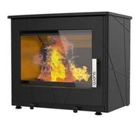 Poêle à bois USKO RABAISSE 8.7KW en fonte - étanche - eco design