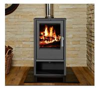 Poêle à bois V05 Capri 7,6 kW - Classe énergétique A+ - Revêtement en acier - Sortie des fumées Ø150 mm