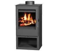 Poêle à bois V05 Parma 5 kW - Classe énergétique A - Design compact - Revêtement en acier - Sortie des fumées Ø150 mm