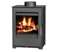 Poêle à bois V05 Parma SL - 5 kW - Classe énergétique A - Design compact - Revêtement en acier - Sortie des fumées Ø150 mm