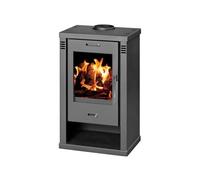 Poêle à Bois V05 Verona Noir Élégant et Haute Efficacité - Classe Énergétique