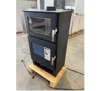 Poêle à bois avec four Carrio Inox 9 kW