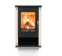 Poêle à bois Verso Theia Blank 9kW Chauffage Maison ÉcoDesign Énergie
