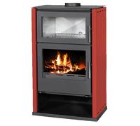 Poele a bois VICTORIA MODENA F RED 11 53 kW avec four sortie 150 mm