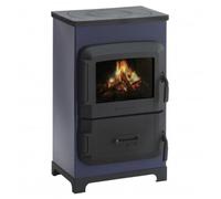 Poêle à bois Wamsler RH-6F 6 kW noir/côtés lavande