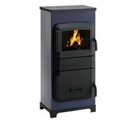 Poêle à bois Wamsler RH-8F 8 kW noir/côtés lavande
