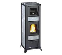 Poêle à bois Wamsler Romantik-B 7,5 kW avec compartiment de cuisson
