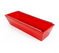 Poêle à boue pour cloison sèche de 35,6 cm avec grattoir en acier inoxydable, plateau de plâtrage en plastique ABS épais pour application de ciment et de composé de joints, seau à outils de maçonnerie