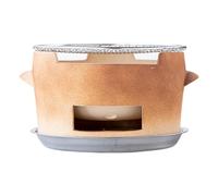 Poêle à Charbon de Bois Vintage en Argile de Taille Moyenne pour 2 à 5 Personnes Barbecue en poterie d'extérieur Outil de Cuisson au Charbon de Bois de Camping