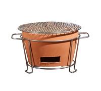 Poêle à Charbon en Argile Rouge, poêle de Table en Argile, poêle de Chauffage Domestique, avec Gril, Multi-usages, pour la Maison, Le Camping, Les Accessoires de Cuisine (29 cm 11 po)