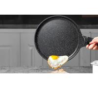 RL-HCP24M Poêle à crêpes en revêtement marbre 24cm