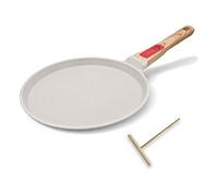 Poêle à Crêpes 20 cm avec Poignée Amovible blanc