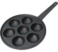 Poêle à crêpes en fonte - 7 puits - muffins, œufs au plat, hors-d'œuvre, etc.