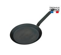 Poele a crepes en tole bleue 2mm ø 20cm