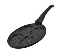 Poêle à crêpes et galettes avec revêtement en marbre 4 emplacements 26cm HGCP264HO Herzberg