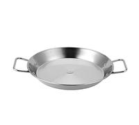 Poêle à double oreilles en acier inoxydable, poêle à paella espagnole en acier inoxydable, poêle à frire antiadhésive for fruits de mer, wok, cuiseur à fromage, ustensiles de cuisine (28 cm)(28cm)
