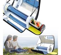 Poêle à four solaire portable, cuisinière d'extérieur à énergie solaire pour camping, randonnée, randonnée et équipement de cuisine de survie
