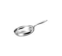 Poêle à Frire 20 cm Compatible Tous Feux Induction en Acier Inoxydable Cheffinger Argent Argent