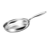 Poêle à Frire 24 cm Compatible Tous Feux Induction en Acier Inoxydable Cheffinger Argent Argent