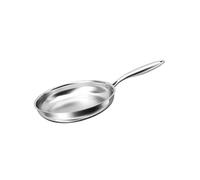 Poêle à Frire 28 cm Compatible Tous Feux Induction en Acier Inoxydable Argent