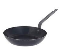 Poêle à frire 28 cm la lyonnaise en tôle d'acier bleuie - De Buyer - Noir - Métal noir G
