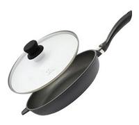 Poêle à frire 32 cm avec couvercle en verre sans PFAS Elo Alucast