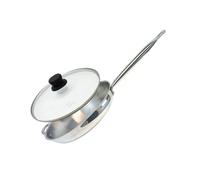 Elo 9905250 Ensemble De Poêle Et Couvercle 32 Cm, Poêle À Frire, Poêle De Cuisine, Couvercle De Cuisson, Poele Induction, Verre, Acier Inoxydable, Transparent, 32 Cm