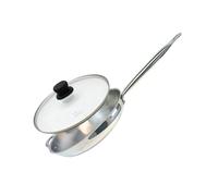 Poêle à frire 32 cm en inox 18/10 et couvercle en verre Profi Therm Elo