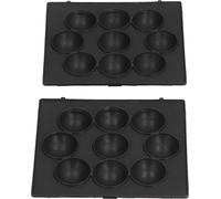 poêle à frire 9 trous Non -Stick Plateau pour boulettes de viande Inoffensif en acier inoxydable K��chen
