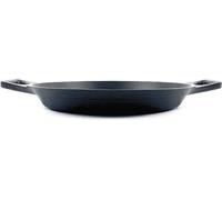 Poêle à frire à double poignée en alliage d'aluminium sans manche Bol de cuisson universel pour le camping en plein air à l'intérieur 36 cm/14,2 pouces