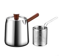 Poêle à frire allant au four avec grille d'égouttage, parfaite pour préparer des collations frites à la maison (B)