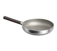 Poêle à Frire Antiadhésive 24cm Induction avec Manche Effet Bois Argent