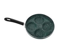 Poêle à Frire Antiadhésive 24cm Multifonction en Alliage D'aluminium | Rainures Pratiques, Chauffe Uniforme, Nettoyage Facile, Coloris Vert, Usage Quotidien Cuisine