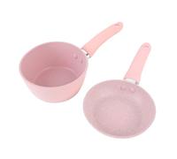 Poêle à frire antiadhésive, ensemble de casseroles à lait en alliage d'aluminium, batterie de cuisine amovible pour cuisinière électrique en céramique, casserole légère, casserole