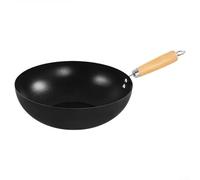 Poêle à frire antiadhésive pour wok et casseroles à fond plat, résistante et facile à entretenir, convient pour de multiples styles de cuisine (28 cm)