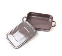 Poêle à frire avec couvercle 28cm 2,5lt, granit brun