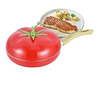 Poêle à frire avec couvercle, casserole de cuisine profonde en forme de fruit - Poêle de cuisine à induction antiadhésive, ustensiles de cuisine multi-usages pour pâtes, soupe, spaghetti