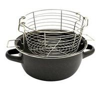 Poêle à frire avec panier 24 cm,, PARMA, , Gris