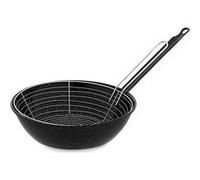 Poêle à frire avec panier Vaello Noir Acier émaillé Ø 26 cm G