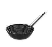 Poêle à frire avec panier Vaello Noir Acier émaillé [Ø 28 cm]