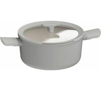 Poêle à frire Balance, basse, antiadhésive, 24 cm, 4.4 L, Moonmist, Aluminium recyclé - BergHOFF | Leo Line
