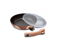 Poêle à frire - BERLINGERHAUS - BH-1949 - 28 cm - Poignée amovible - Revêtement marbre anti-adhésif