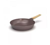 Poêle à frire COOKUT 28 cm Moka - Revêtement minéral antiadhésif sans PTFE/PFOA - Tous feux dont induction