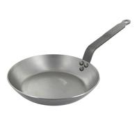 De Buyer - Poêle à frire "Coupe Lyonnaise" en acier CARBONE PLUS - Diamètre 24 cm -, Gris